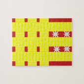 Floral Jigzaag Puzzle Legpuzzel (Horizontaal)