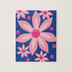 Floral Jigzaag Puzzle Legpuzzel