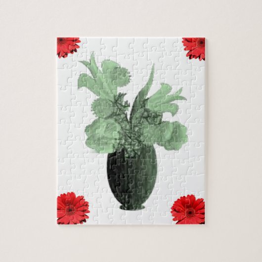 Floral Jigzaag Puzzle Legpuzzel (Verticaal)