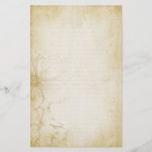  Floral Journal Note Paper Briefpapier (Voorkant)