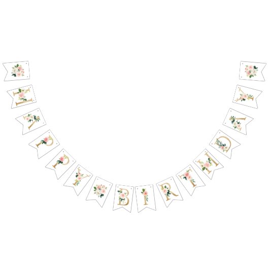 Floral Joyeux Anniversaire Drapeaux, Bannière (Tout)