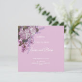 Floral, juste marié Faire-part Mariage (Debout devant)