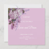 Floral, juste marié Faire-part Mariage (Devant)