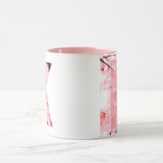 Floral K Initial Mug | Personalized Name & Traits (Centre)