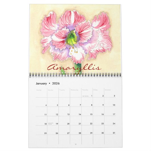 Floral kalender (Jan 2026)
