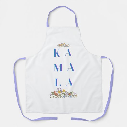 Floral Kamala Harris All-Over Print Schort, Medium Schort (Voorkant)