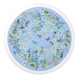 Floral keramische ladeknop knop