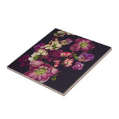 Floral keramische tegels tegeltje (Zijkant)