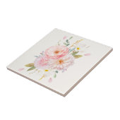 Floral keramische tegels tegeltje (Zijkant)