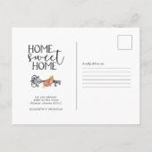  Floral Key | Verplaatsingsaankondiging Briefkaart (Achterkant)