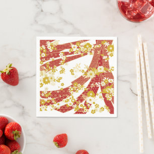 Floral Kimono Mix Patroon Servet