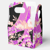 Floral Kimono Pattern Violet Pink Bedankdoosjes (Geopend)