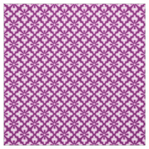 Floral kimono print, lichtroze en pruimen stof