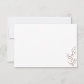 Floral Kindly Reply Terracotta Boho Autumn Kaart (Achterkant)