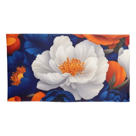 Floral King Pair Kussensloop (Achterkant-Rechts)