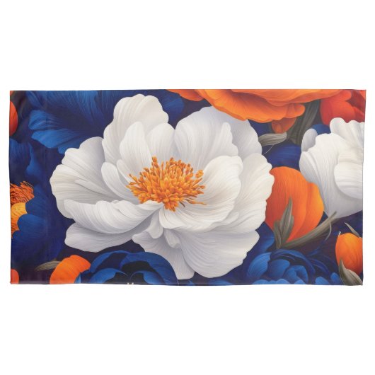 Floral King Single Kussensloop (Voorkant)