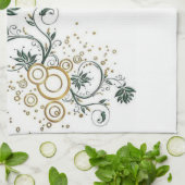 Floral Kitchen Hand Towel Theedoek (Gevouwen)