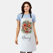 Floral Kitchen Schort (Gedragen)