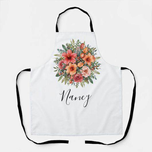 Floral Kitchen Schort (Voorkant)