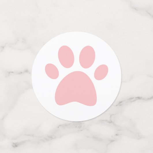 Floral Kitten fête d'anniversaire Confetti (Petit recto)