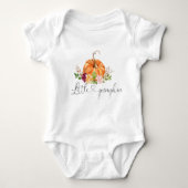 Floral, kleine pompoenkoetskostuum romper (Voorkant)