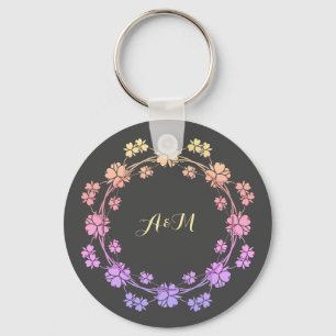 Floral  koninklijke Sleutelhanger