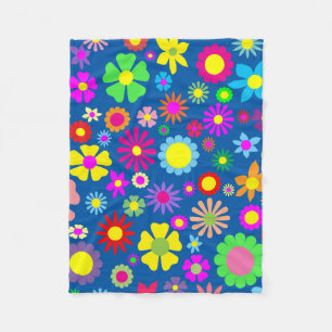 Floral kunstpatroon fleece deken