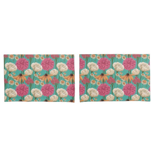 Floral Kussensloop (Voorkant-Set)