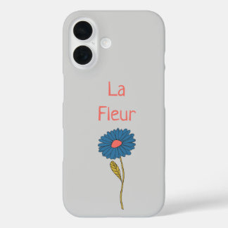 Floral La Fleur Flower iPhone 16 Hoesje