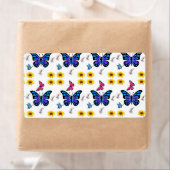 Floral Labels Sunflower Butterfly (Insitu)