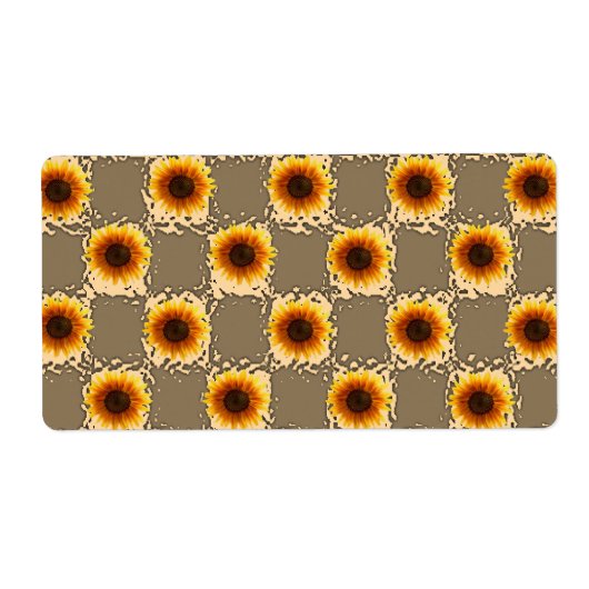 Floral Labels Zonnebloem (Voorkant)