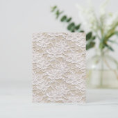  Floral Lace Briefkaart (Staand voorkant)