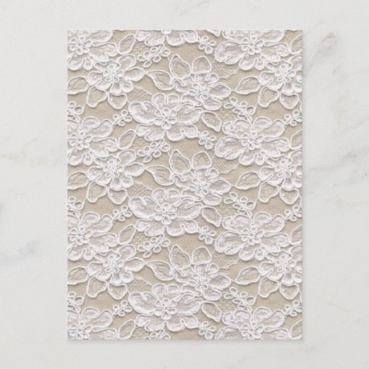  Floral Lace Briefkaart (Voorkant)