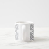 Floral Lace Pattern Espresso Kop (Achterkant)