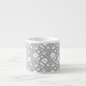 Floral Lace Pattern Espresso Kop (Voorkant)