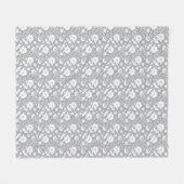Floral Lace Pattern Fleece Deken (Voorkant (Horizontaal))