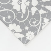 Floral Lace Pattern Fleece Deken (Hoek)