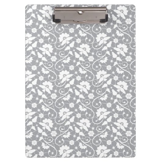 Floral Lace Pattern Klembord (Voorkant)