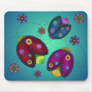 Floral Ladybugs Mousepad Muismat