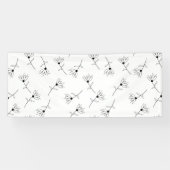 Floral, Lait Blanc, Bannière Romance (Horizontal)