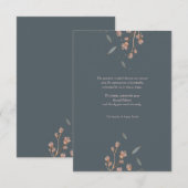 Floral Lamentation Sympathie Hartelijk dank Kaart (Voorkant / Achterkant)