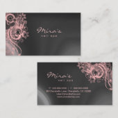 Floral Landscaping Visitekaartje grijze roze (Voorkant / Achterkant)