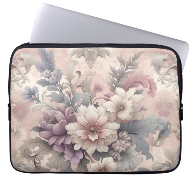  Floral-laptophoes Laptop Sleeve (Voorkant)