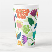Floral Latte Mok (Voorkant)