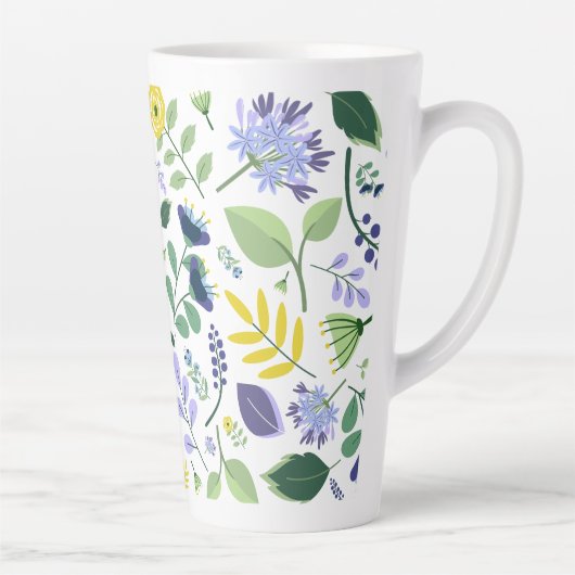 Floral Latte Mok (Rechts)