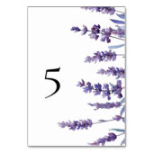 Floral Lavendel bruiloft Kaart (Voorkant)