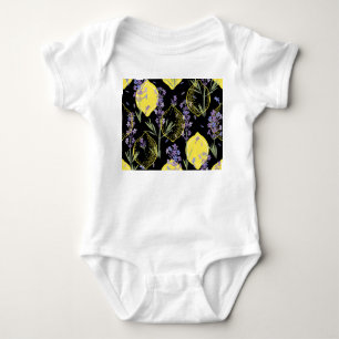 Floral Lavendel Citroenen Illustratie Romper