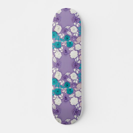 Floral Lavender Skateboard (Voorkant)