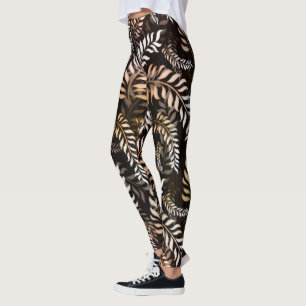 Floral Leaf Leggings