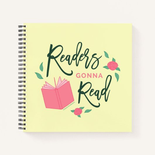 Floral Lecteurs De Livres Vont Lire (Devant)